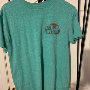 Wrangler tee shirt the great outdoors size large